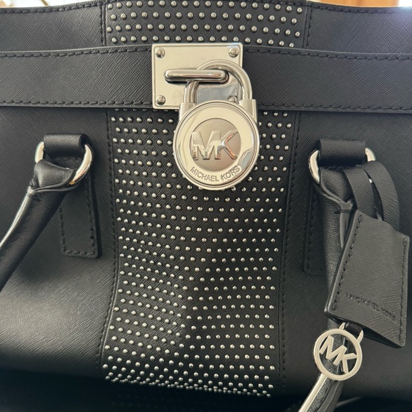 Michael Kors Leather Studded Bag - Picture 3 of 13